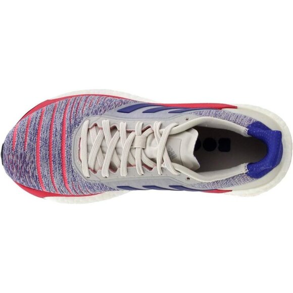 Adidas Womens Solar Glide Running Shoes Raw White/Active Blue/Shock Red Size 11 - Picture 6 of 7